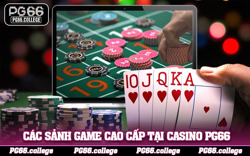 Trải nghiệm các sảnh game cao cấp tại Casino PG66